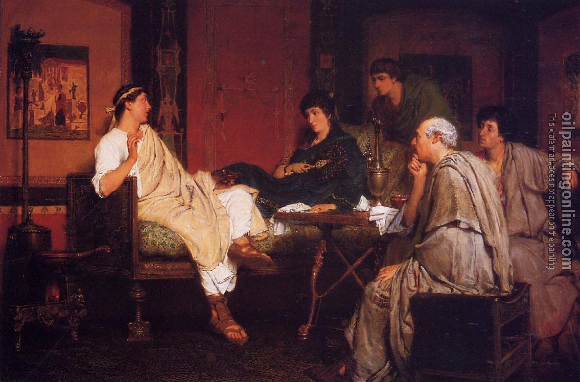 Alma-Tadema, Sir Lawrence - Tibulius at Delia's